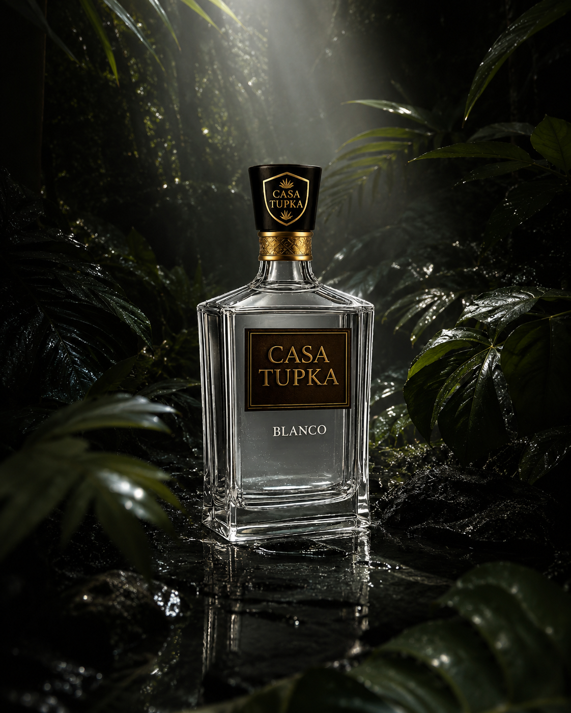 Casa Tupka Blanco Tequila Bottle